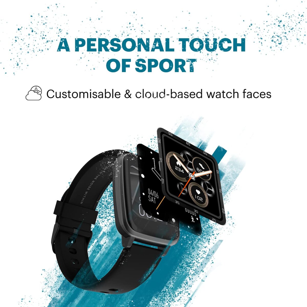 Noise ColorFit Pulse Fitness Smart Watch (Jet Black) - Image 4