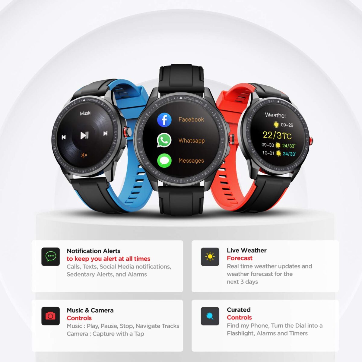boAt Flash Edition Smartwatch (Lightning Black) - Image 3