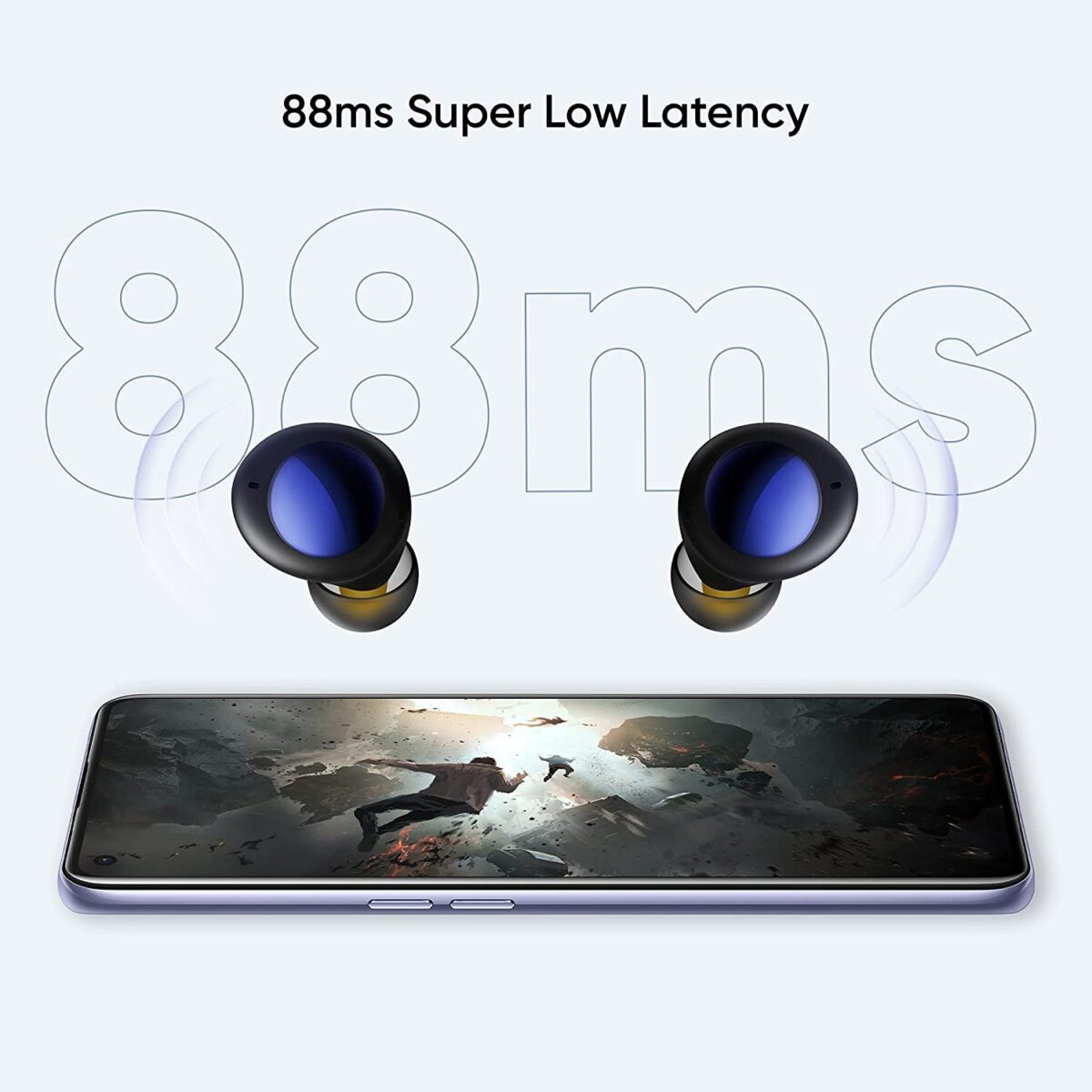 realme Buds Q2 with ANC True Wireless Earbuds (Active Black) - Image 2