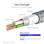 AUSMO XTRA CORE Lightning Rapid Charge Cable (Underwater Blue) - Image 2