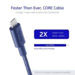 AUSMO XTRA CORE Lightning Rapid Charge Cable (Underwater Blue) - Image 3