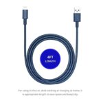 AUSMO XTRA CORE Lightning Rapid Charge Cable (Underwater Blue) - Image 5