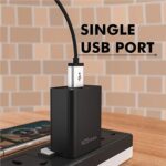 Portronics Adapto 62 USB Wall Adapter (Black) - Image 5