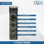 Vega Men X1 Beard Trimmer (Green) - Image 5