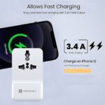 Portronics Adapto III Dual USB Adapter with 1 AC Power Socket (White) - Image 6