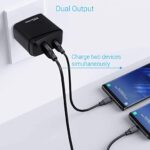Portronics Adapto 22 Quick Charger USB Wall Adapter  Quick Charging USB Port + 18W PD Output for All iOS & Android Devices (Black) - Image 6