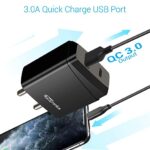 Portronics Adapto 22 Quick Charger USB Wall Adapter  Quick Charging USB Port + 18W PD Output for All iOS & Android Devices (Black) - Image 2
