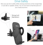 Portronics CLAMP X Car Mobile Holder For Clip (Z-Black) - Image 2