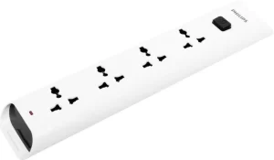 PHILIPS S 4 Socket Extension Boards  (White) - Image 5