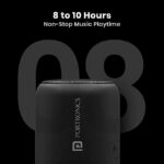 Portronics SoundDrum 1 Bluetooth Speaker (Black) - Image 4
