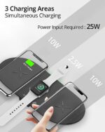 RAEGR Arc 1350 [3-In-1] Triple Wireless Charging Pad Trio Mat (Black) - Image 3