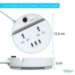 Portronics POR-739 Power Bun 2 Socket Extension Boards  (White) - Image 3