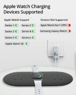 RAEGR Arc 1350 [3-In-1] Triple Wireless Charging Pad Trio Mat (Black) - Image 2