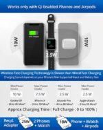 RAEGR Arc 1350 [3-In-1] Triple Wireless Charging Pad Trio Mat (White) - Image 4