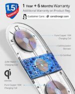 RAEGR Arc 1350 [3-In-1] Triple Wireless Charging Pad Trio Mat (White) - Image 5