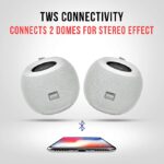 Pebble Dome Heavy Bass 5W Bluetooth Speaker (Grey) - Image 3