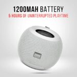 Pebble Dome Heavy Bass 5W Bluetooth Speaker (Grey) - Image 6