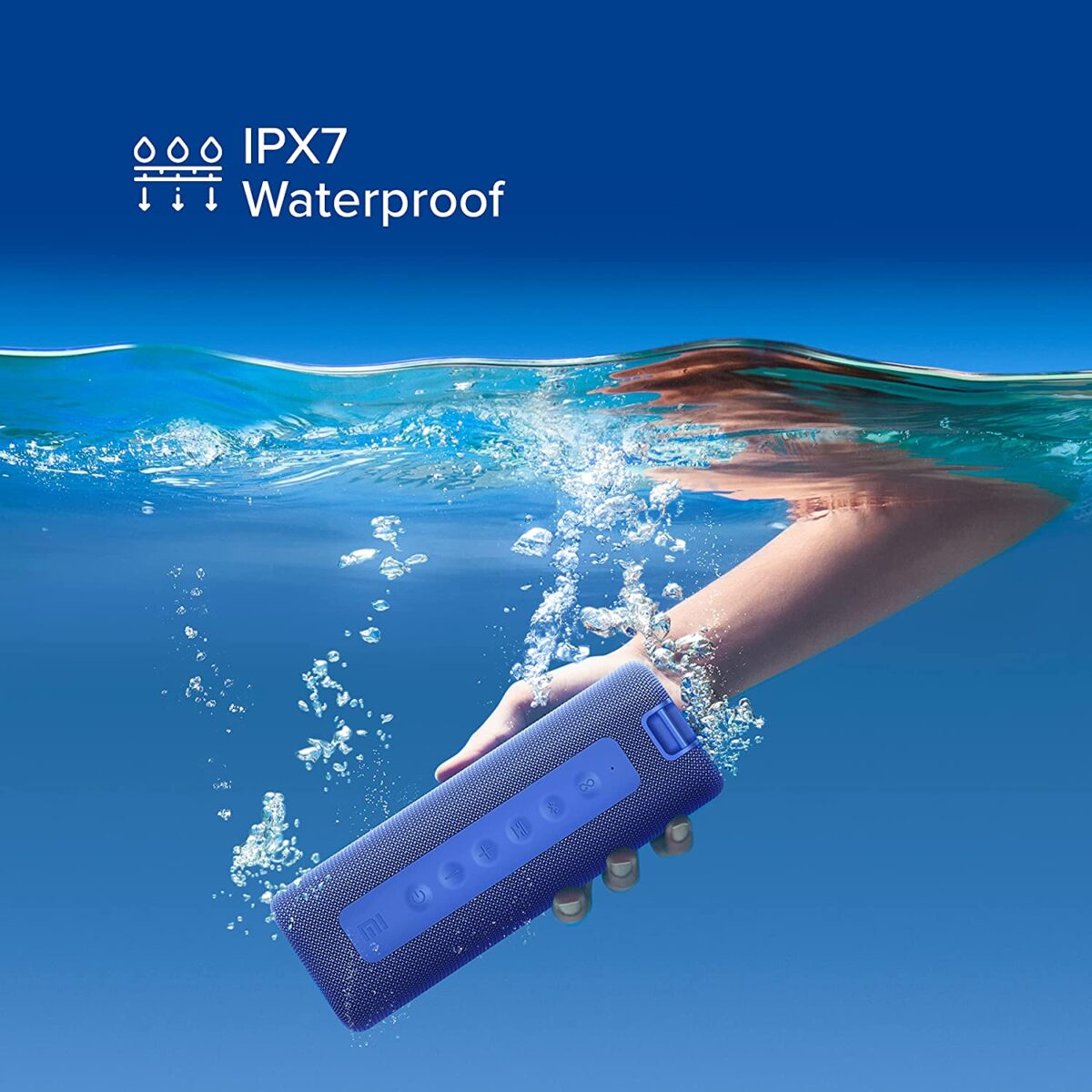 Mi Portable Bluetooth Speaker with Waterproof (Blue) - Image 6