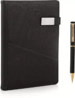 Signature 2022 Diary + Cello Origin Ball Pen A5 Gift Set 335 Pages  (Black) - Image 5