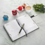 Signature 2022 Diary + Cello Origin Ball Pen A5 Gift Set 335 Pages  (Black) - Image 4