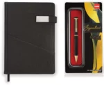 Signature 2022 Diary + Cello Origin Ball Pen A5 Gift Set 335 Pages  (Black) - Image 2