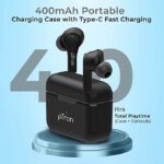 pTron Bassbuds Tango ENC Truely Wireless Earbuds (Black) - Image 2