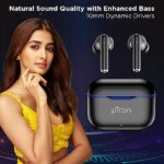 pTron Bassbuds Pixel True Wireless Bluetooth Buds (Black) - Image 6