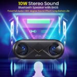 PTron Fusion 10 Watt Wireless Bluetooth Portable Speaker (Black) - Image 4