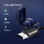 Crossbeats Edge Bluetooth Truly Wireless in-Ear Earbuds (Blue) - Image 2
