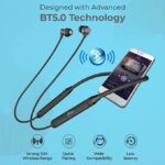 PTron Tangent Evo Bluetooth Wireless Neckband with Deep Bass (Black) - Image 3