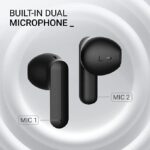 Crossbeats Airpop True Wireless Earbuds with (Black) - Image 5