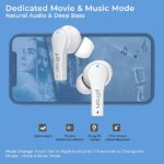 pTron Bassbuds Tango ENC Truely Wireless Earbuds (White) - Image 5