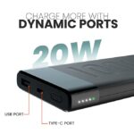 Ambrane Stylo 10k 10000mAh Power Bank (Black) - Image 2