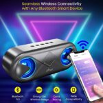 PTron Fusion 10 Watt Wireless Bluetooth Portable Speaker (Black) - Image 2