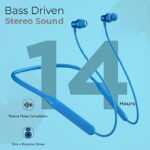 PTron Tangent Evo Bluetooth Wireless Neckband with Deep Bass (Blue) - Image 3