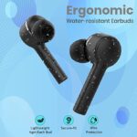 pTron Bassbuds Lite V2 Truely Wireless Earbuds (Black) - Image 3