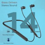 PTron Tangent Evo Bluetooth Wireless Neckband with Deep Bass (Black) - Image 2