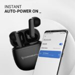 Crossbeats Airpop True Wireless Earbuds with (Black) - Image 3