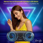 PTron Fusion 10 Watt Wireless Bluetooth Portable Speaker (Black) - Image 5
