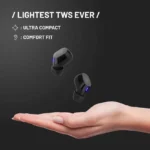 Crossbeats Edge Bluetooth Truly Wireless in-Ear Earbuds (Black) - Image 7