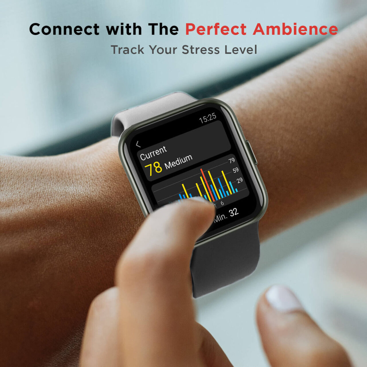 boAt Wave Connect Bluetooth Calling Smartwatch (Charcoal Black) - Image 2