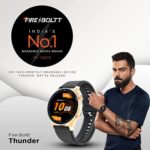 Fire-Boltt Thunder Bluetooth Calling Smartwatch (Gold Black) - Image 4