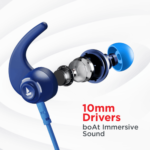 boAt Rockerz 260 v1 | Wireless Bluetooth Earphone (Blue) - Image 4