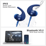 boAt Rockerz 260 v1 | Wireless Bluetooth Earphone (Blue) - Image 5