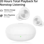 Realme Dizo Techlife Gopods D Bluetooth Truly Wireless Earbuds (White) - Image 4