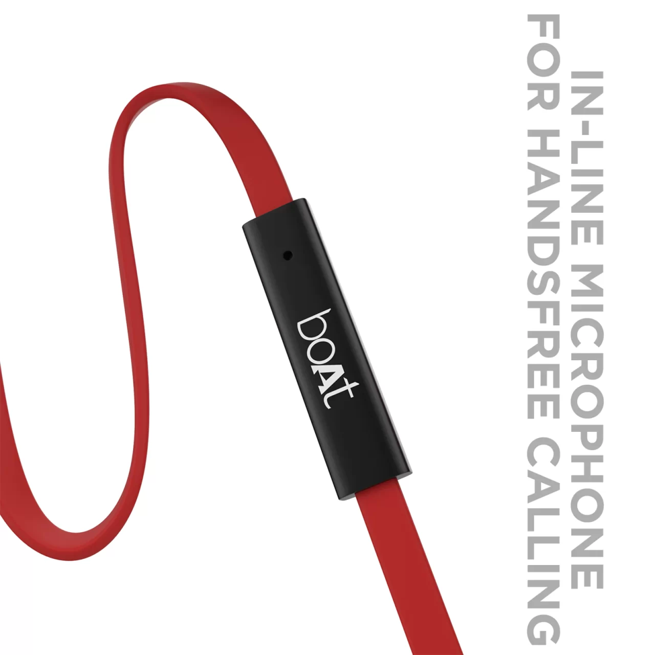 boAt BassHeads 228 in-Ear Wired Earphones (Red) - Image 3