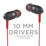 boAt BassHeads 228 in-Ear Wired Earphones (Red) - Image 2