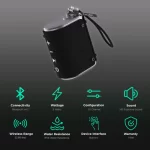boAt Stone Grenade 5W Portable Wireless Speaker (Black) - Image 3