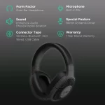 boAt Rockerz 558 Over Ear Bluetooth Headphones (Black) - Image 4