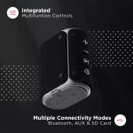 boAt Stone Grenade 5W Portable Wireless Speaker (Black) - Image 6